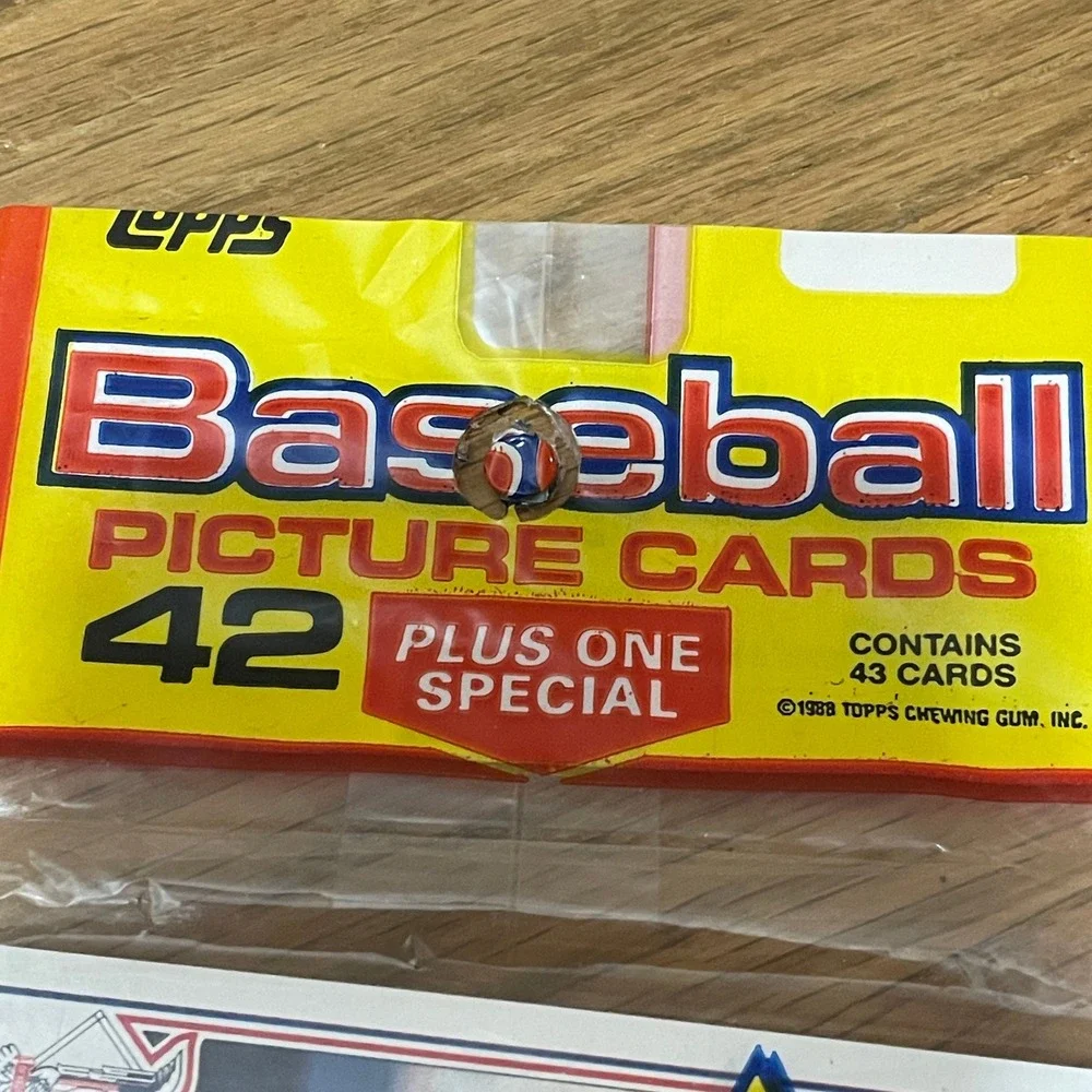 1988 Topps Baseball Rack Pack Sealed 43 Cards Darryl Strawberry All-Star Insert
